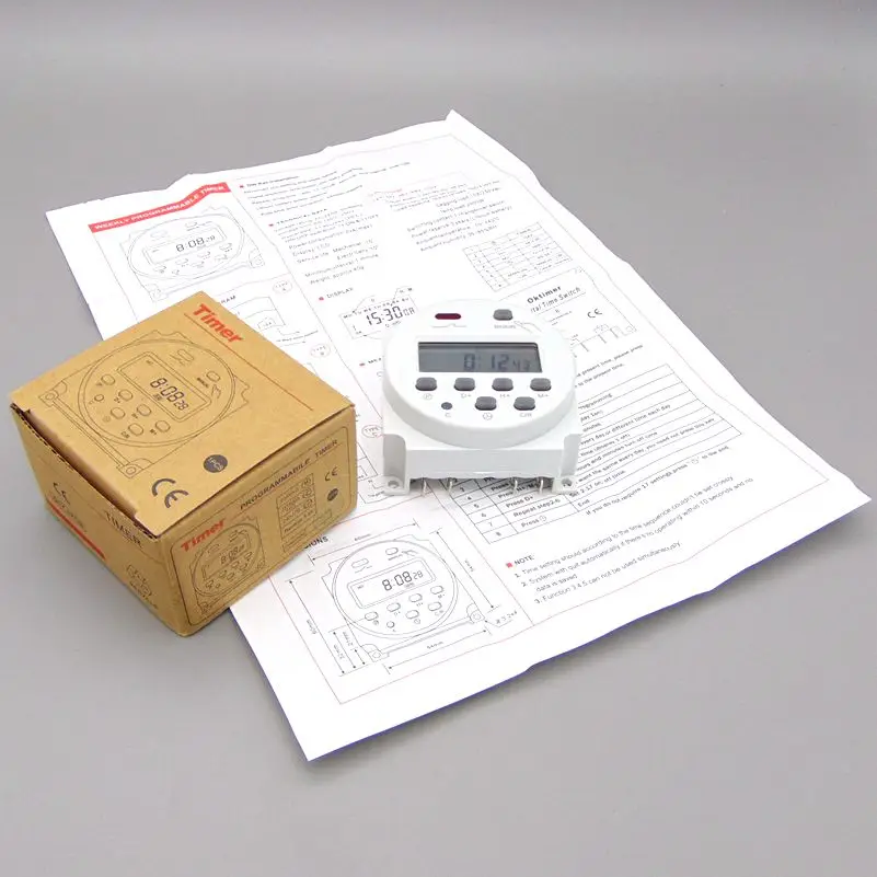 CN101A timer time switch DIGITAL PROGRAMMABLE 12VDC 16A DCtime switch 12V volt timer