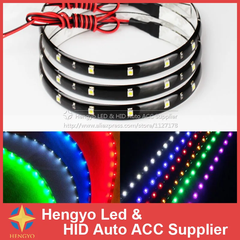 

10pcs/Lot Free Shipment DIY Led Daytime Running Light 30CM 1210 15SMD Led Stirp Light DC12V Waterproof