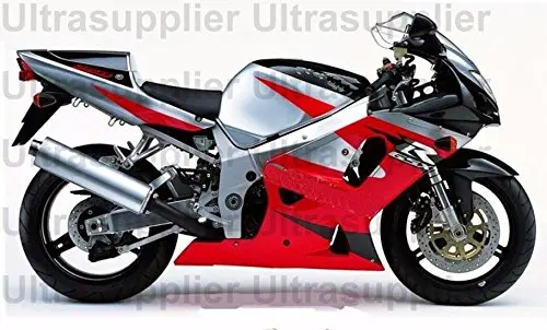 

Red White Black Complete Injection Fairing kit ABS Plastic Bodywork for 2001-2003 Suzuki GSXR 600 750 Injection Molding