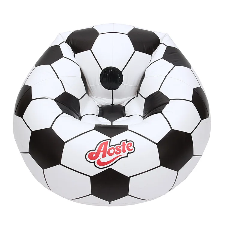 Factory direct inflatable football sofa environmental pvc loungers outdoor inflatable seat sofa