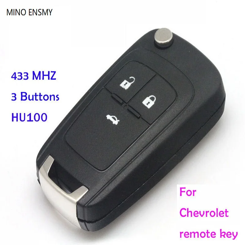 

Wholesale Auto flip key car key remote key 433MHZ 3 buttons ID46 chip and HU100 Uncut Blade,Free Shipping