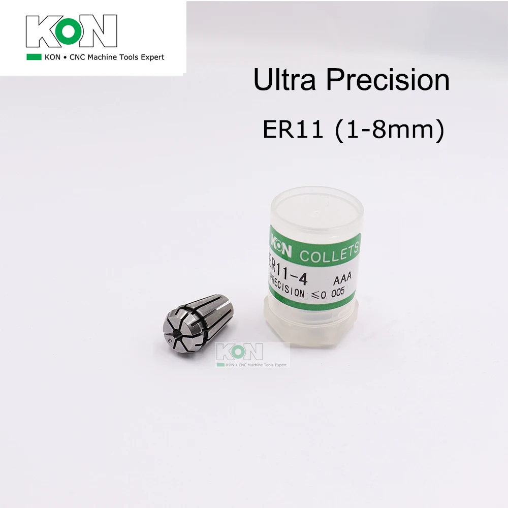 

[ChinaKON] ER11 Collet ER11 1-8mm 1.5mm 2.5mm 3.175mm 6.35mm CNC Spring ER Collet Milling Machine ER11 Ultra Precision UP