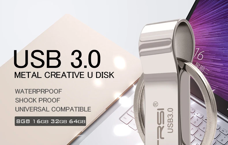 Suntrsi USB флешка 3,0 16 ГБ 32 ГБ Водонепроницаемый USB Memory Stick высокое Скорость USB3.0 64 ГБ флешки Настоящее Ёмкость с логотип