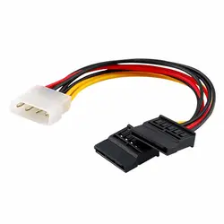 15 см Molex до 2 х SATA/Serial ATA Мощность сплиттер HDD кабель адаптер Convertor #280904