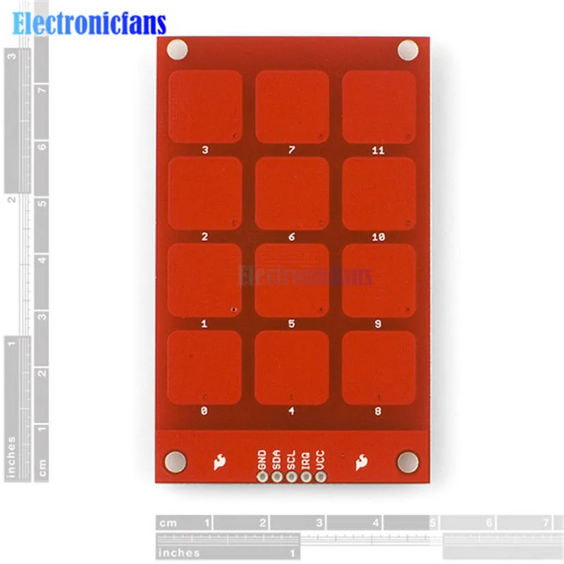 

MPR121 3.3V Logic Capacitive Touch Sensor Module Sensor Keys Keyboard Keys For arduino