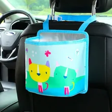 Автомобильный мусорный бак водонепроницаемый симпатичный держатель многофункциональный креативный подвесной автомобильный мусорный ящик коробка для хранения сумка классный стильный подарок для девочки