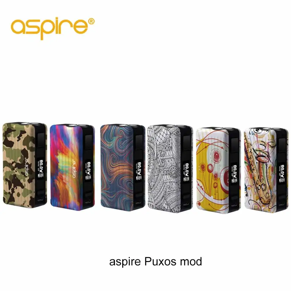 

2018 newest aspire mod Original Aspire Puxos mod support 21700/20700/18650 Battery Vaporizador E Cigarette box mod
