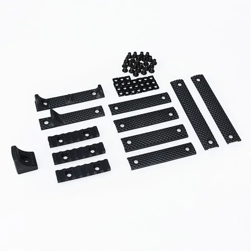 

Tactical Tan Black Color KAC Style Deluxe Rail Cover Set For Hunting Shooting HS22-0069