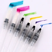 6 шт. большой объем для воды кисть набор различных форм мягкие чернила для кистей вода с цветным рисунком художественные принадлежности