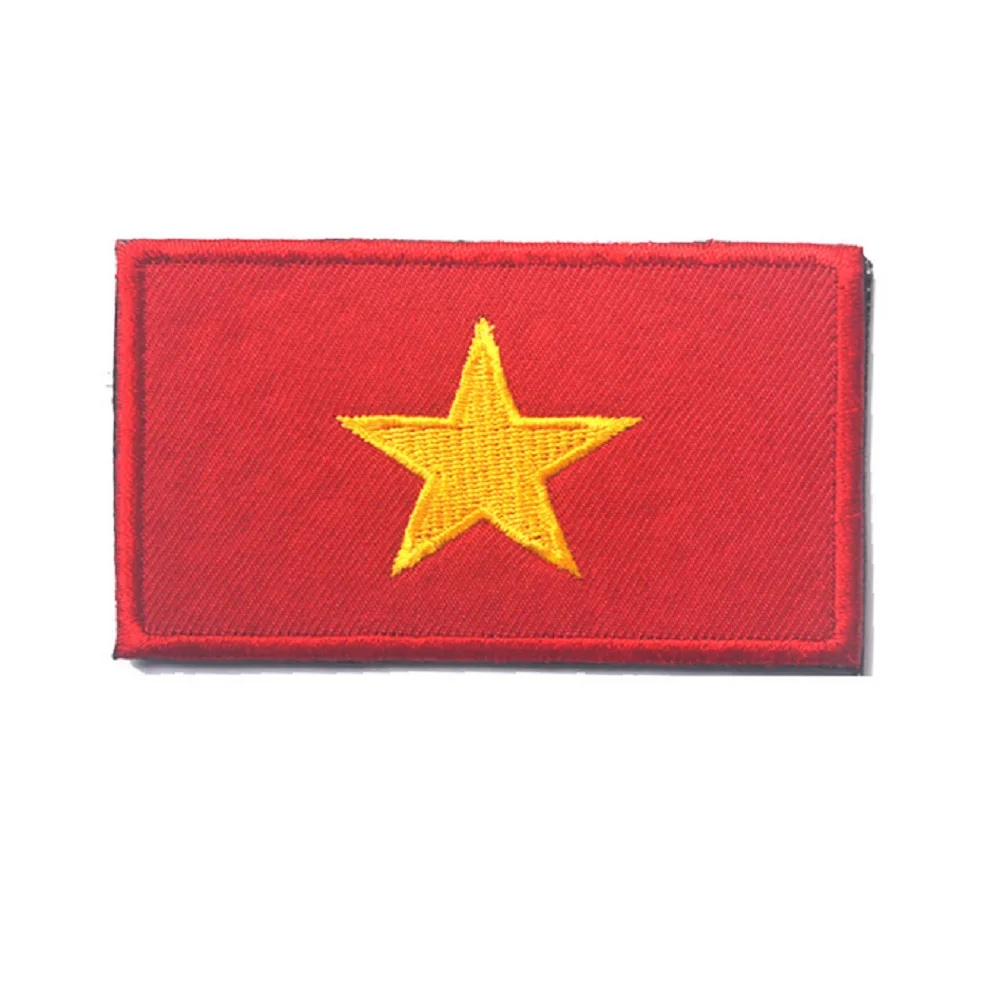 3D Embroidery Armband Vietnam Flag Patch Badges Flag Of Vietnam Patch