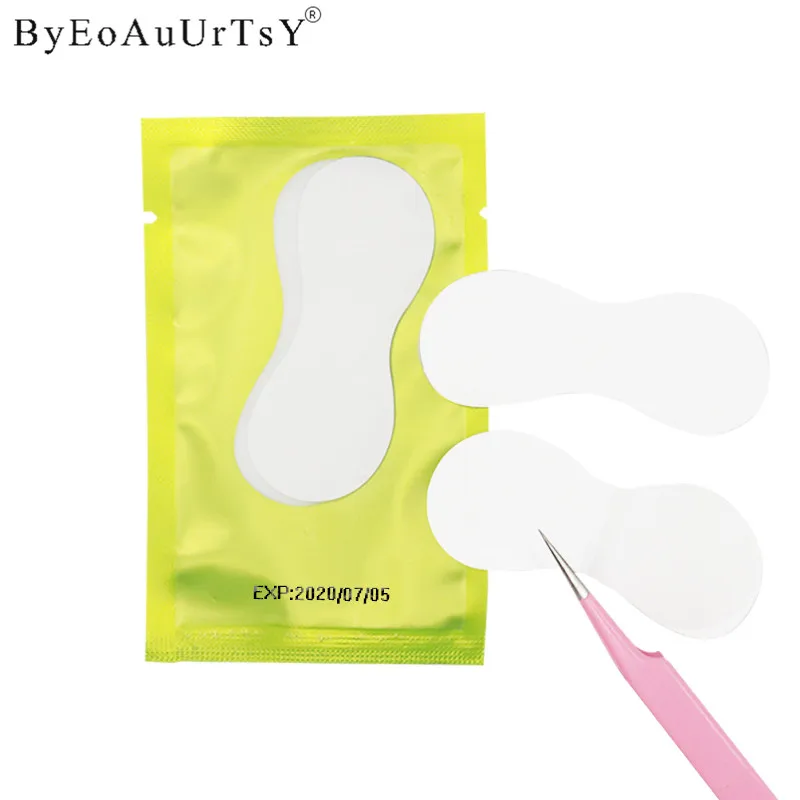 100pcslot New Design Under Eye Paper Patches Lint Free Eyelash Extension Lash Grafted Sticker False Eye Makeup Tools Popular (15)
