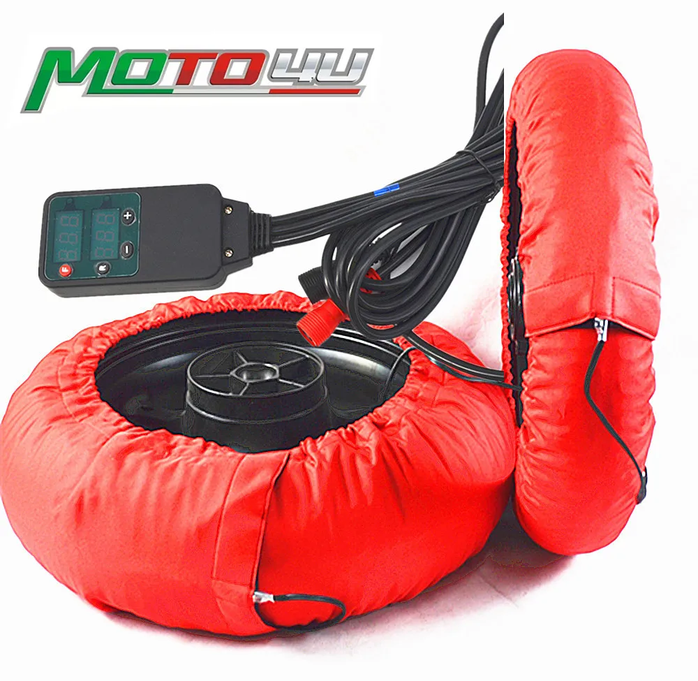 Motorcycle Digital temperature control 0 99 degrees Tire Warmer Set 120