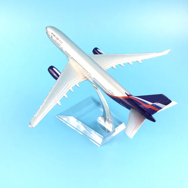 AIR PASSENGER PLANE AEROFLOT 16CM A330 AIRCRAFT MODEL MODEL PLANE SIMULATION 16CM ALLOY CHRISTMAS TOYS GIFTS CHILDREN 2
