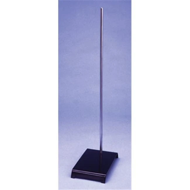 Ginsberg Scientific 7-G67 Support Ringstand - Stamped Steel - Base 5 Inches x 8 Inches - Rod .375 Inch x 20 Inches