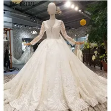 H& S Свадебные платья с длинным рукавом бальное свадебное платье Элегантное Длинное Платье Vestido de Novia