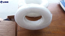 Tubo redondo protector DE PLÁSTICO para fibra desnuda, funda de empalme termorretráctil, protector ambiental de 3,4mm x 5mm, grueso, 200MTR