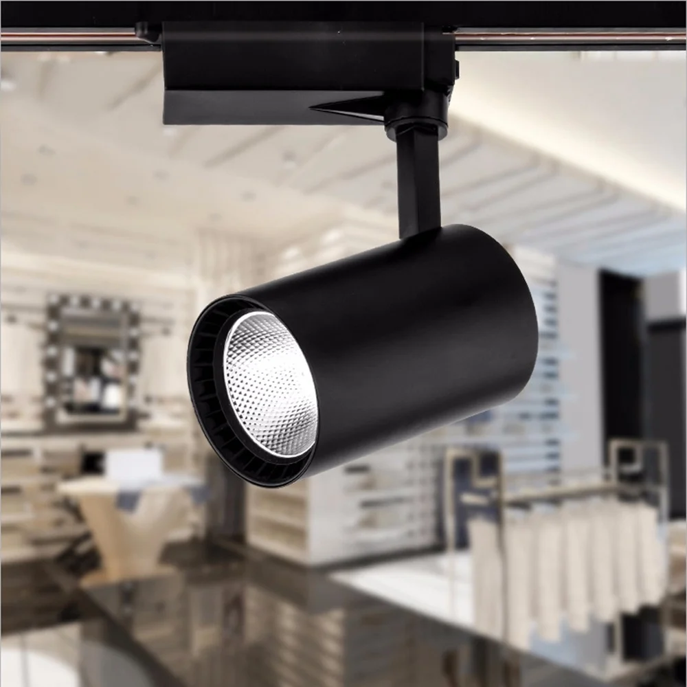 Iluminação de Pista Faixa de Luz de Alumínio Substituir as Lâmpadas de Halogéneo Local Levou 360 Graus Girados Ferroviário Holofotes 1pcs Cob 10w 20w 30w 8 de Pista Levou Faixa de luz de