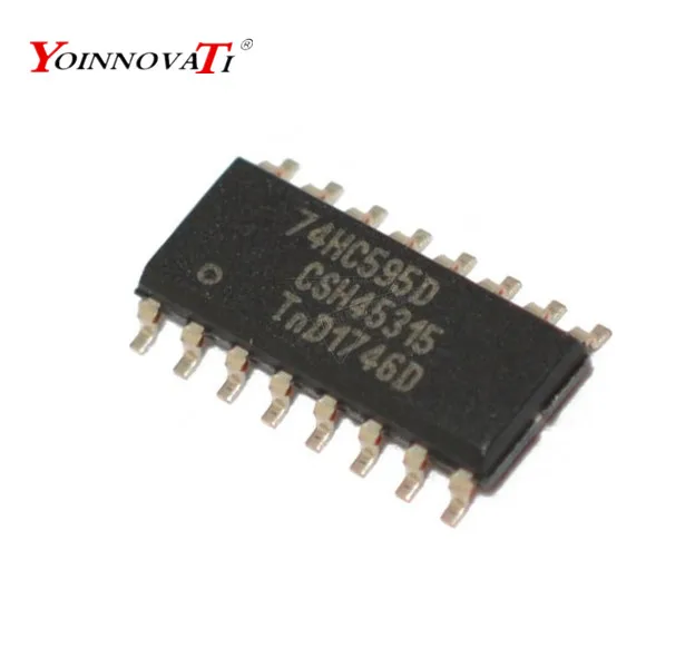 

Free shipping 100PCS/LOT 74HC595D 74HC595 HC595D SHIFT REGISTER 8BIT IC SOP16 NEW and in stock.