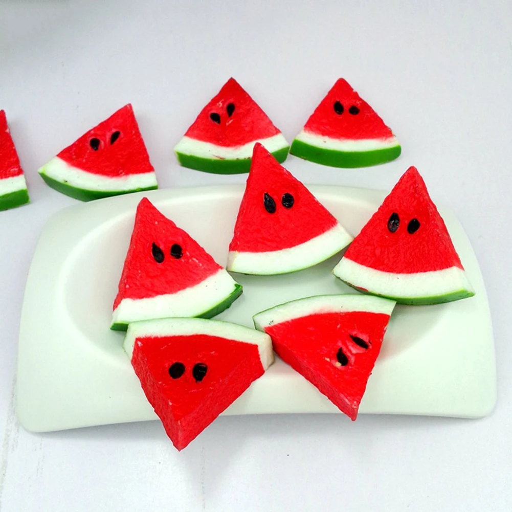 

7pcs/set Artificial Simulation Mini Fake Fruit Decor Fake Watermelon Photography Props Home Party Decoration
