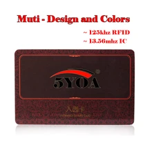 По индивидуальному заказу принт с дизайнерским логотипом произвольный рисунок VIP Печати RFID ID 125 кГц EM4100 карты 13,56 МГц микросхемой чипом микропроцессорные карты MF S50 Бесконтактный смарт