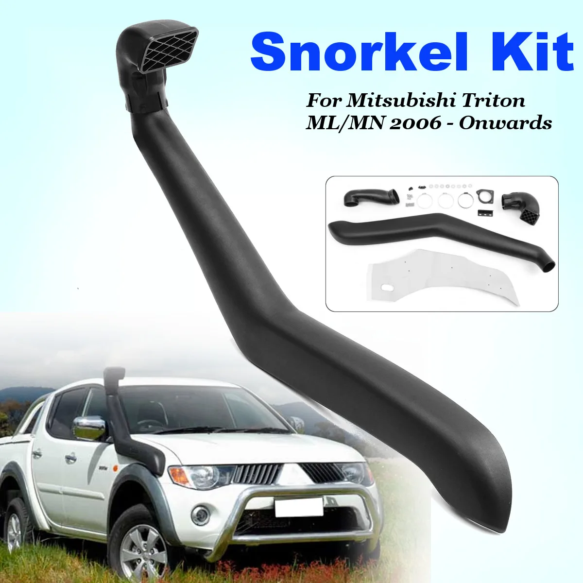 

Air Intake System Snorkel Kit for Mitsubishi Triton ML MN 2006-Onwards 4M41-T3.2L