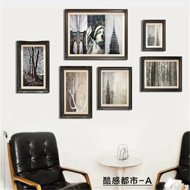 Picture Frame Contemporary Solid Wood Nostalgic Frame Vintage Wall