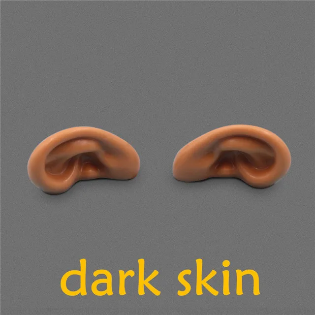 DBS blyth doll icy toy ears toy white natural tan dark and super black skin, only ears no doll 17