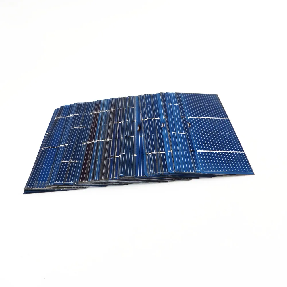 

50pcs x Solar Panel Painel Cells DIY Charger Polycrystalline Silicon Sunpower Solar Bord 78*26mm 0.5V 0.37W