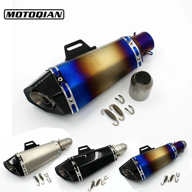 

51mm Universal Motorcycle Exhaust Slip on Muffler Pipe Escape For Ducati Monster 400 620 695 796 821 1100 1200 Accessories