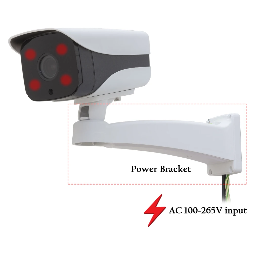 

1080P AC Power Input HD Video Camera With Power Adapter Installation Bracket Sony Starlight IMX307 CMOS CCTV Security System Cam