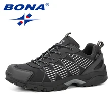BONA/Новинка года; классическая Стильная мужская обувь; профессиональная уличная Мужская Спортивная обувь для бега; кожаная обувь на шнуровке; трендовая мужская обувь