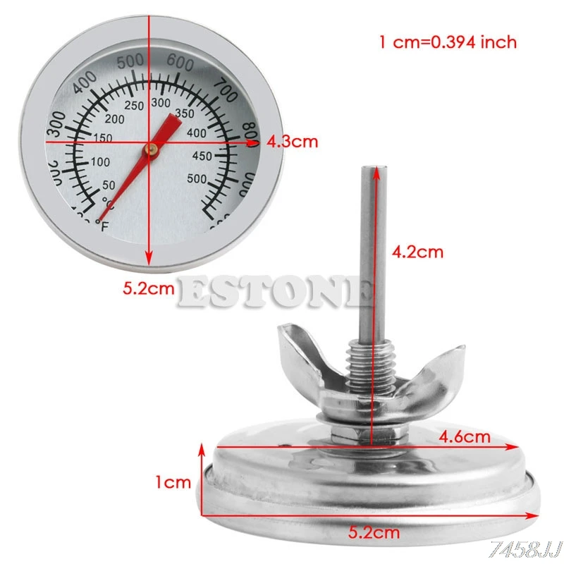 50-500C нержавеющая сталь барбекю гриль для барбекю термометр датчик температуры G03 Прямая поставка