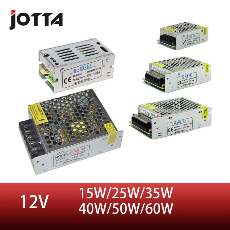 Бесплатная доставка 12V15W 25 W 40 60 Светодиодный импульсный источник питания 12 v блок