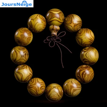 

Factory Wholesale Yellow Grapefruit On the Eye Natural Wood Bracelets Round Buddha Bead Hand String Lucky For Men Women Jewelry