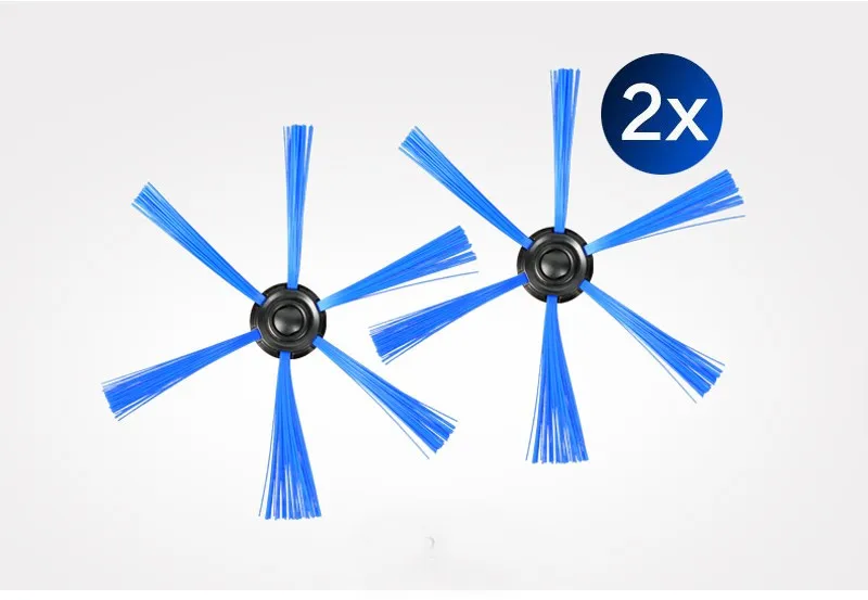 6pcs/set Vacuum Cleaner 2 filter screen+4round brush for Philips Robot FC8820 FC8810 FC8066 Sweeping robot accessories