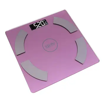 

Bluetooth Smart Electronic Scale Body Fat Called Human Health Weighing Scale(Pink)