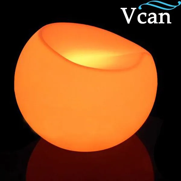

remote control RGB colors change waterproof red blue white apple seat light led stool for hotel outdoor indoor VC-S5647