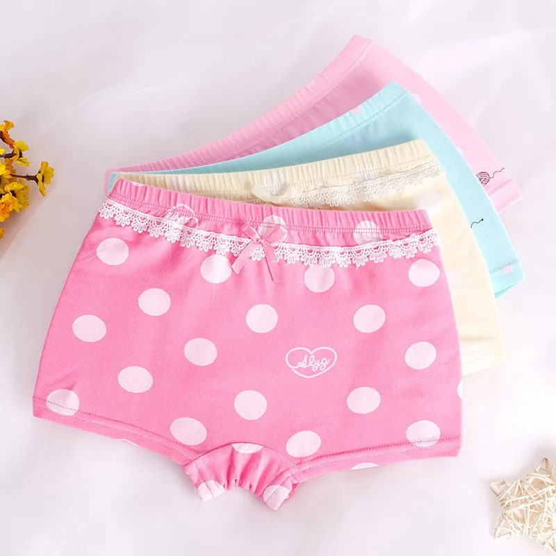 

2Pcs Baby Girls Underwear Children Panties Solid Cotton Cartoon Print Panties Boxer Briefs Shorts Girls Toddler Kids Bottoms