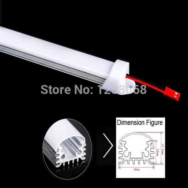 Fanlive 20 шт.* 1 м 12 В светодиодный корпус трубки автомобиля бар огни Dc12v 72 светодиодный S 1 м алюминиевый профиль жесткий линейный светильник 5730 Alluminium Profil