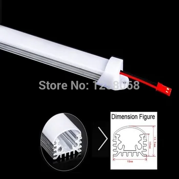 

Fanlive 20pcs*1M 12v LED Housing Tube Car Bar Lights Dc12v 72LEDS 1M Aluminium Profile Hard Strip Light 5730 Alluminium Profil