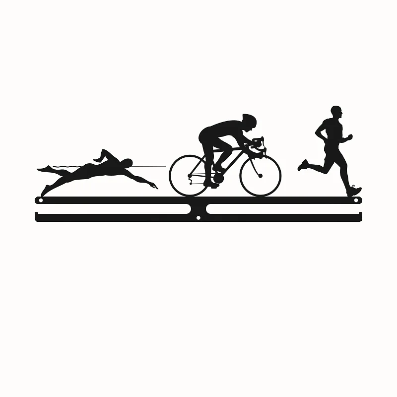 1 bar Triathlon Вешалка для марафона и медаль для триатлона - Цвет: 1 bar Triathlon