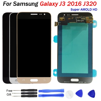 

J320f Amoled lcd For SAMSUNG GALAXY J3 2016 LCD J320F J320FN J320M Display Digitizer Touch Screen for SAMSUNG J3 2016 lcd