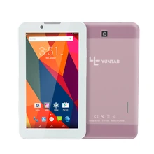 Yuntab 7 дюймов сплав Tablette PC E706 Android 5.1 Quad Core 1 г + 8 г с нормальным размером SIM карты сотовый телефон двойной Камера (розовое золото)