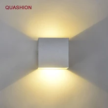 Алюминиевый светодиодный светильник в современном стиле, настенный светильник 12 Вт, светодиодный настенный светильник для помещений, декоративный алюминиевый настенный светильник s