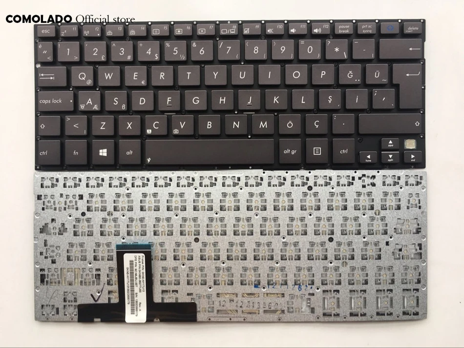 TR Турецкая клавиатура для ASUS EeePad Transformer TX300 TX300CA коричневая без рамки Клавиатура