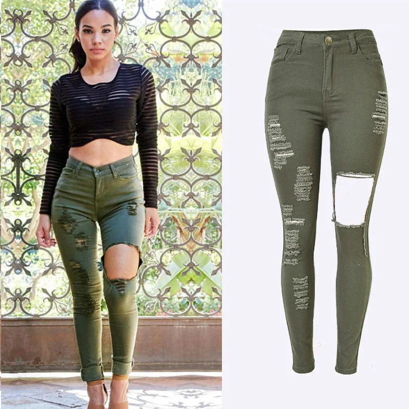 navy green jeans