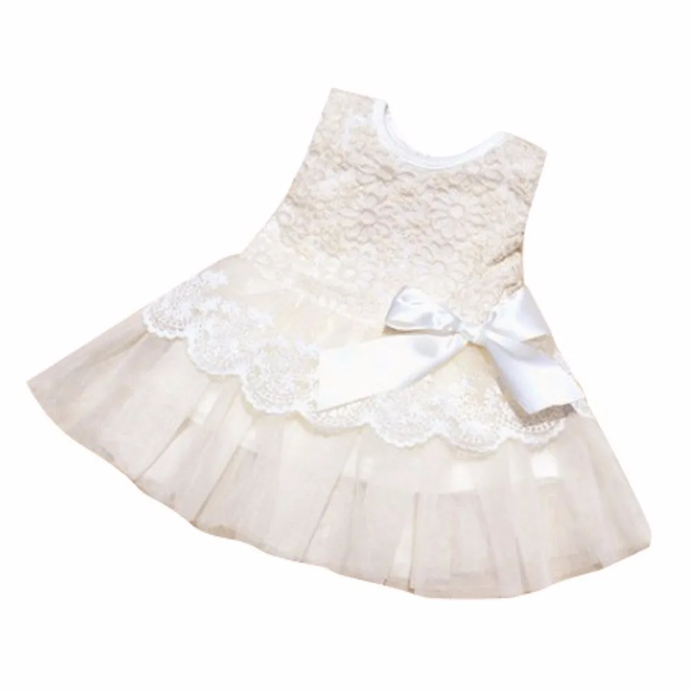 Кружевное платье для маленьких девочек; детское хлопковое бальное платье с бантом; платья для принцессы для девочек; летняя детская одежда для дня рождения