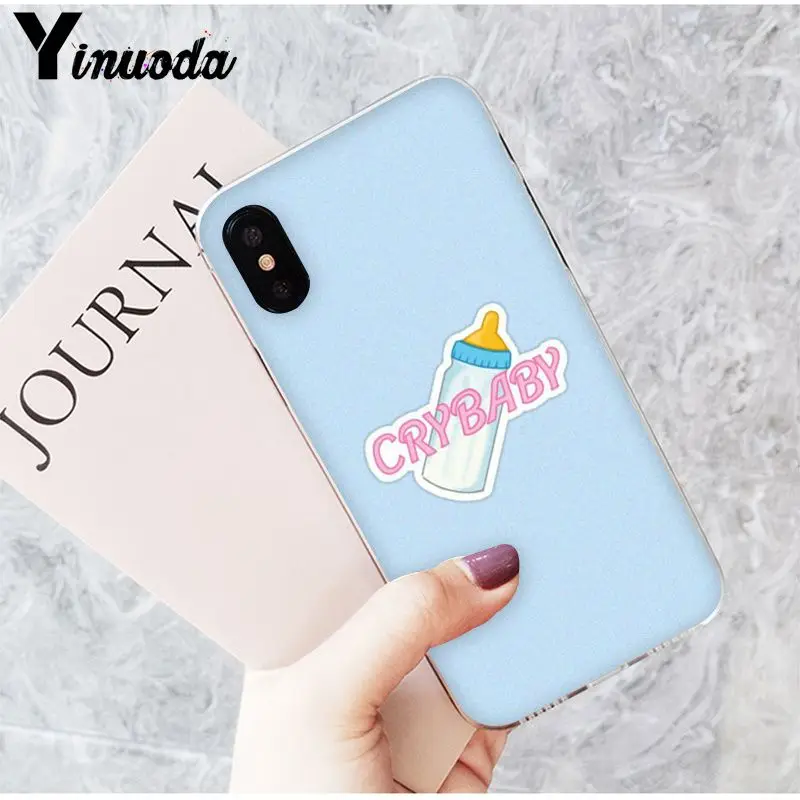 Yinuoda Melanie Martinez Cry baby мягкий силиконовый черный чехол для телефона для iPhone 5 5Sx 6 7 7plus 8 8Plus X XS MAX XR - Цвет: A12