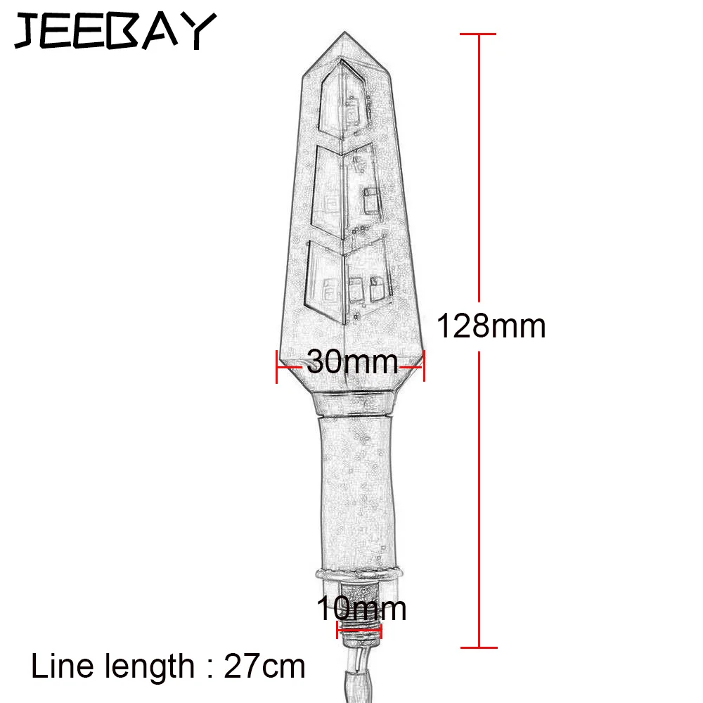 JEEBAY 4 шт. поворотный сигнал Drl светодиодные мотоциклетные поворотные сигнальные