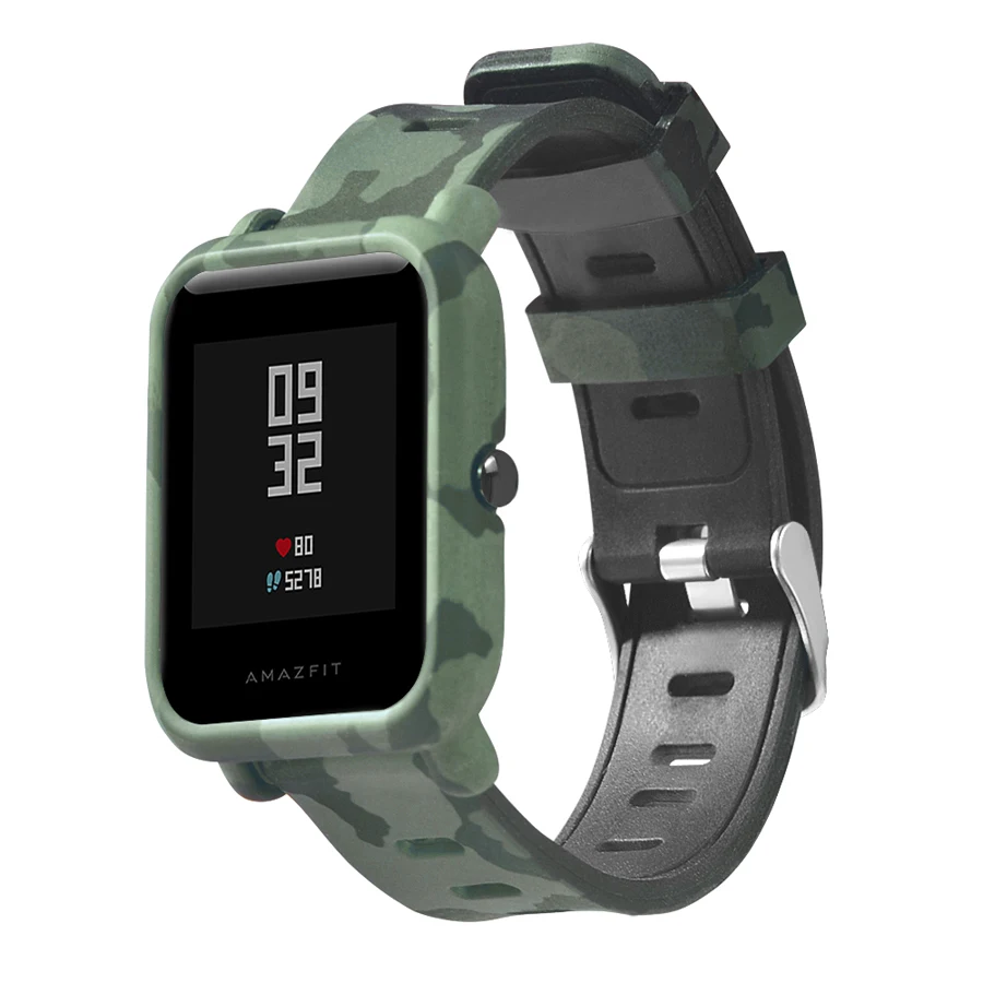 Ремешок Камуфляжный силиконовый для Xiaomi Huami Amazfit Bip Bit 20 мм|Смарт-аксессуары| |